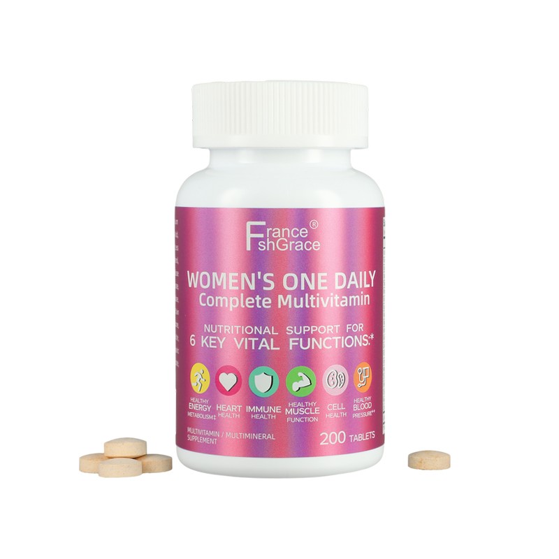 Women's One Daily Multivitamin for Muscle  Health, Cell Health,Skin Health,Heart Health & Immune Health Support 200 Tablets