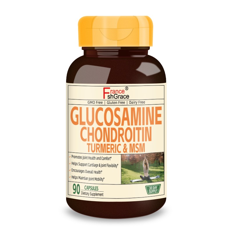 Glucosamine Chondroitin MSM and Turmeric Supplement  Joint Support Supplement for Women & Men