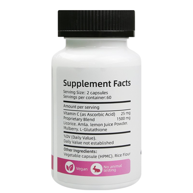 Skin Whitening Capsules with Skin Radiance Complex Vitamin C-Natural Supplement for Bright, Radiant, and Even Skin Tone Support