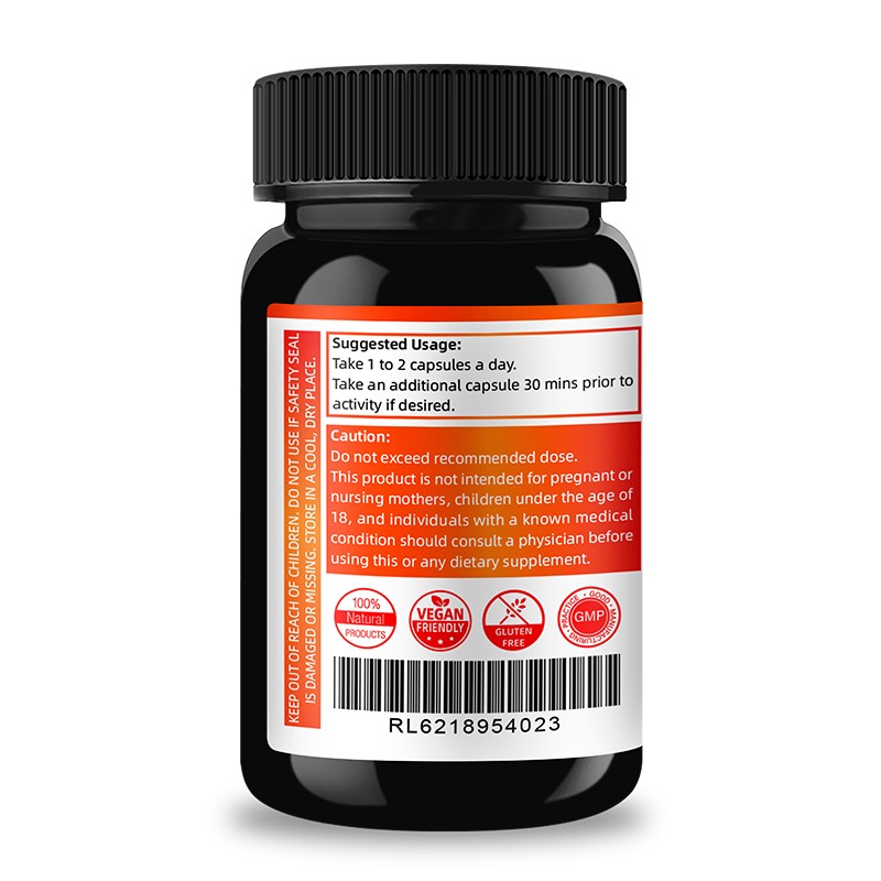 Horny Goat Weed 60 Capsules with Maca & Ginseng Supplement for Him & Her