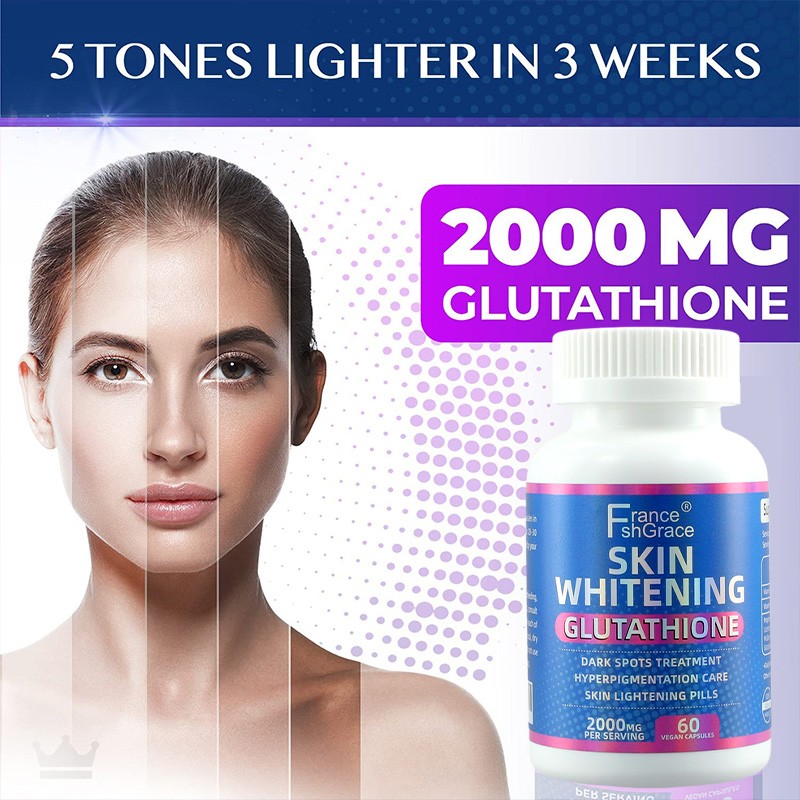 60 Vegan Capsules Skin Whitening Capsules Effective for Skin Lightening Supplement Skin Whitening Plant Extracts