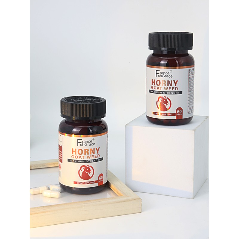 Horny Goat Weed for Men and Women Maximum Strength 1590mg CHINA Made 60 Capsules