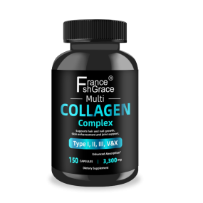 Multi Collagen Complex -150 Capsules for Skin, Hair, Joints & Digestion -3,300mg Per Serving