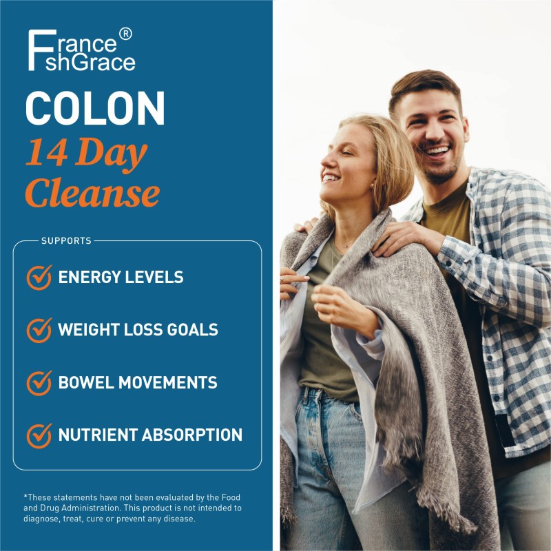 Premium 14-Day Colon Cleanse Capsules Supports Adult Gut Health Digestion & Immune System Wellness