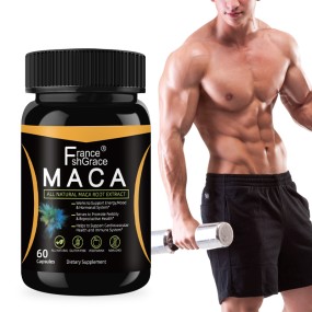 100% Natural Maca Extract 750mg 60 Capsules Organic Maca Root Powder Supplements Immune Health