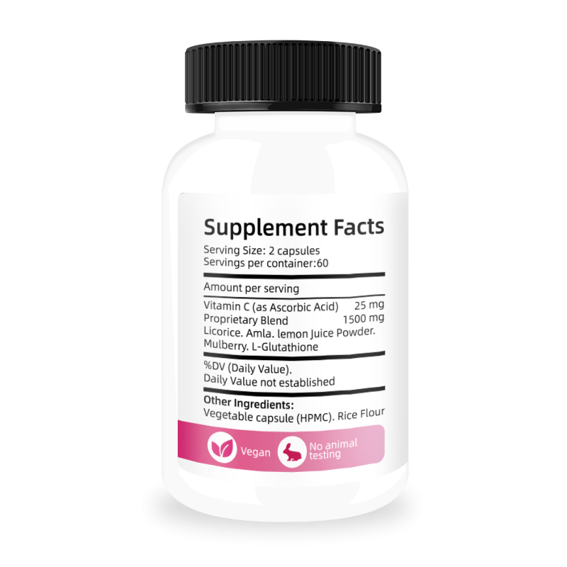 Vegan 5000mg  Skin Bleaching Pills 120 Capsules for Adult Use Dark Spots Acne Scar Remover Anti-Aging Antioxidant