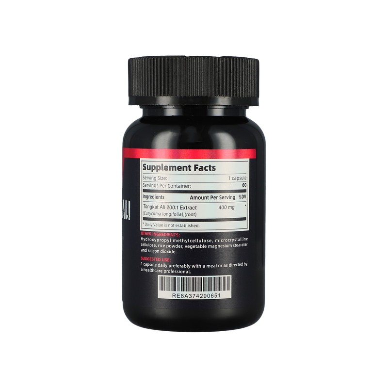 New Arrival Tongkat Ali Capsules for Men Support Energy, Strength Performance Supplement Tongkat Ali Capsules