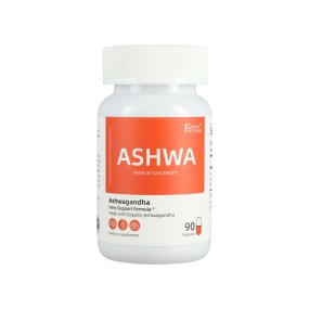Organic Ashwagandha Root Extract Capsules for Stress Relief, Energy & Mood Support - 90 Vegan Capsules