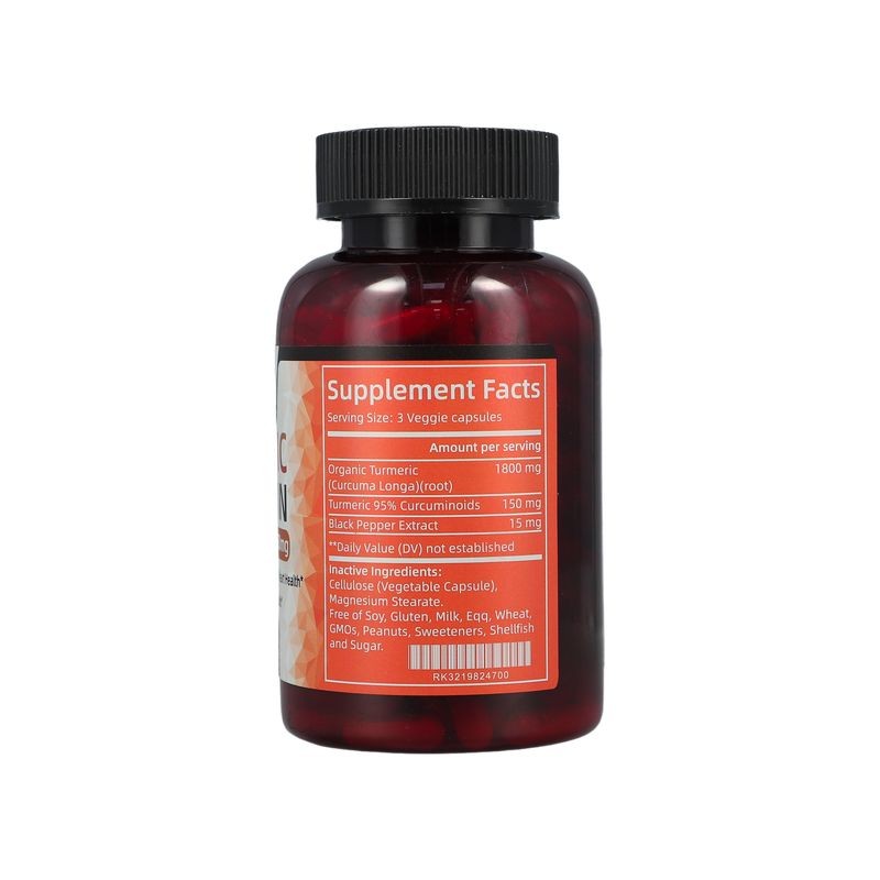 Turmeric Curcumin  Black Pepper Extract for Max Absorption Joint Support and Barin Heart Health Herbal Supplement