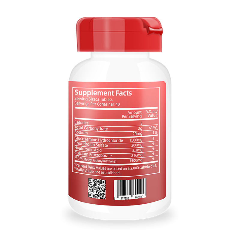 Glucosamine Chondroitin MSM Joint Support Supplement Tablets for Mobility & Flexibility - 120 Tablets