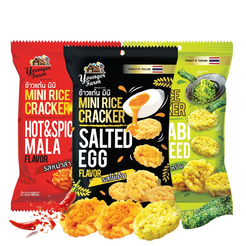 Rice Crackers Factory - Bulk Thai Spicy Flavors 60g