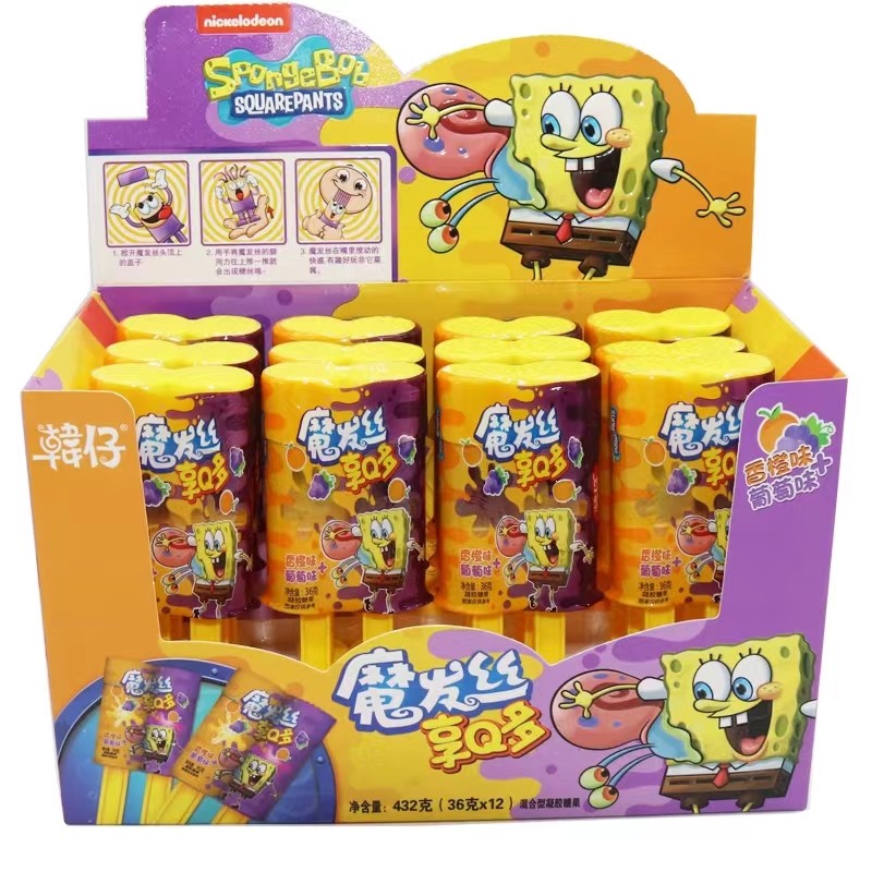 Lollipop Manufacturer - OEM Yogurt Magic Hair Candy