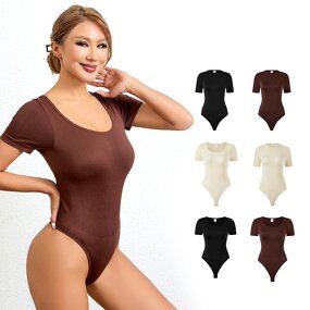 Sports Bodysuit Factory - Slim Fit Crew Neck Yoga Romper