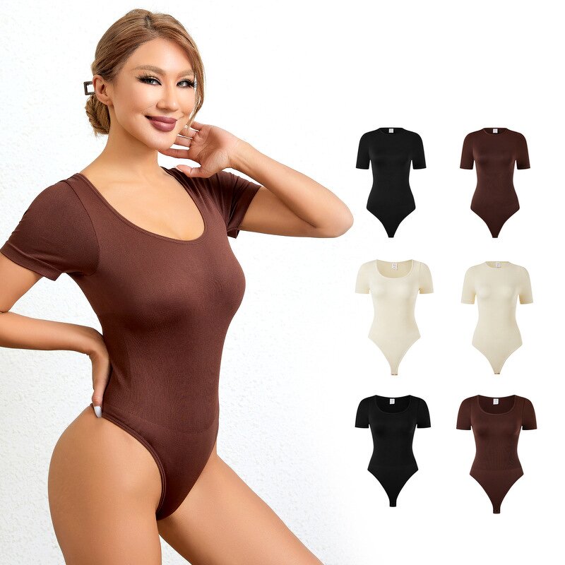 Sports Bodysuit Factory - Slim Fit Crew Neck Yoga Romper