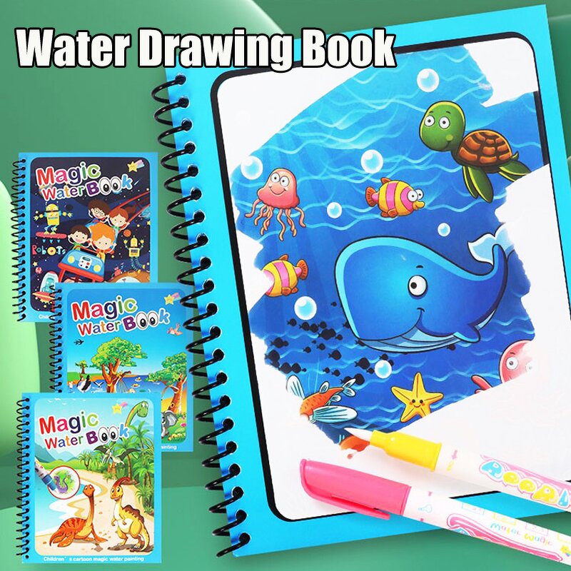 Magic Water Book Factory - Reusable Coloring Drawing Book