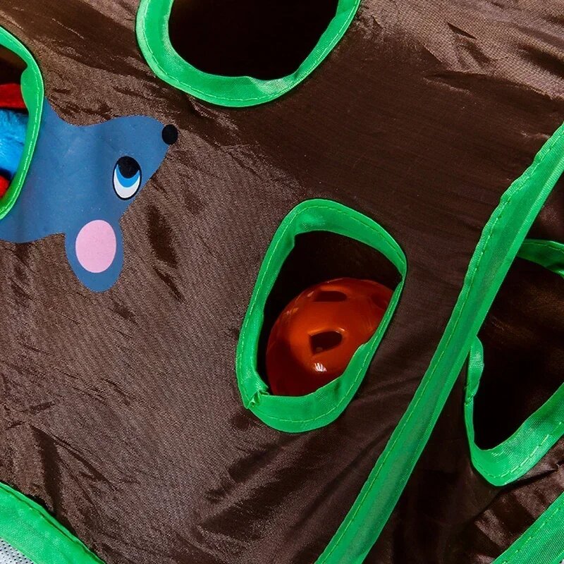 Cat Toy Factory - Interactive Hide Seek Tunnel Game