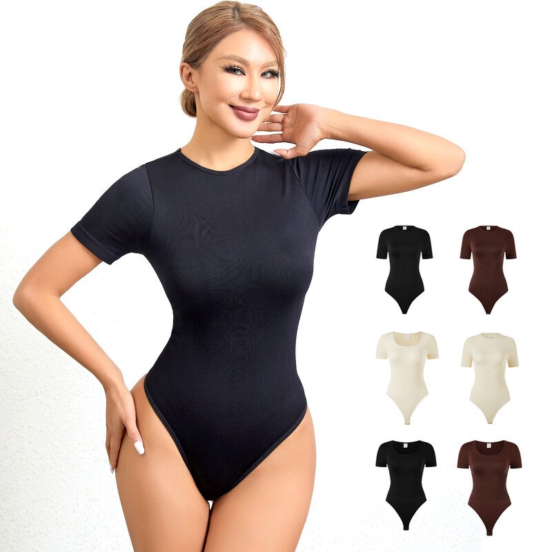 Sports Bodysuit Factory - Slim Fit Crew Neck Yoga Romper