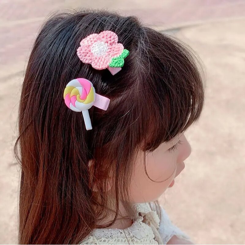 Baby Hair Clip Set Factory - Cartoon Flower Barrettes Supplier