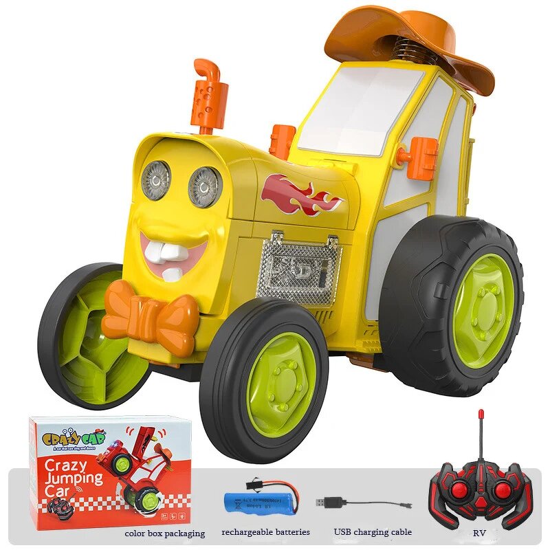 Stunt Jump Car Factory - Wireless Remote Control Rolling Car