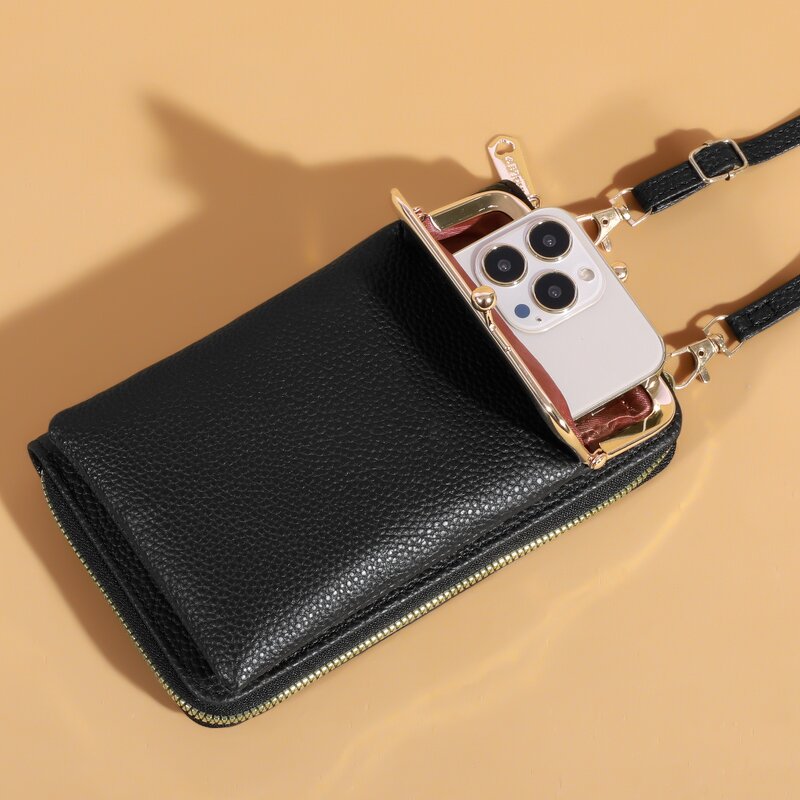 Women's Crossbody Bag Factory - Matte Leather Messenger Bag