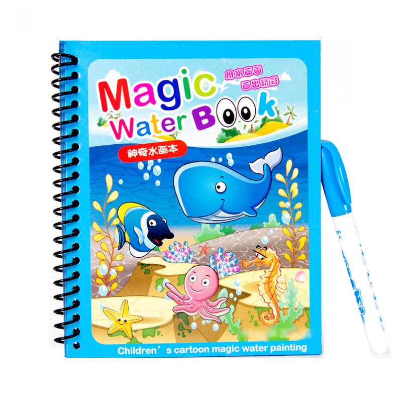 Magic Water Book Factory - Reusable Coloring Drawing Book