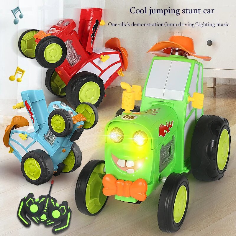 Stunt Jump Car Factory - Wireless Remote Control Rolling Car