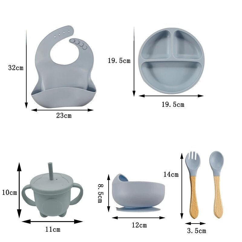 Baby Tableware Set Factory - OEM Silicone Feeding Utensils