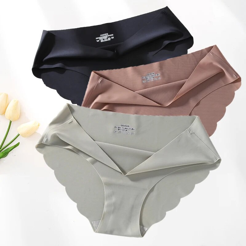 Women's Panties Factory - Satin Ice Silk Seamless Underwear Supplier