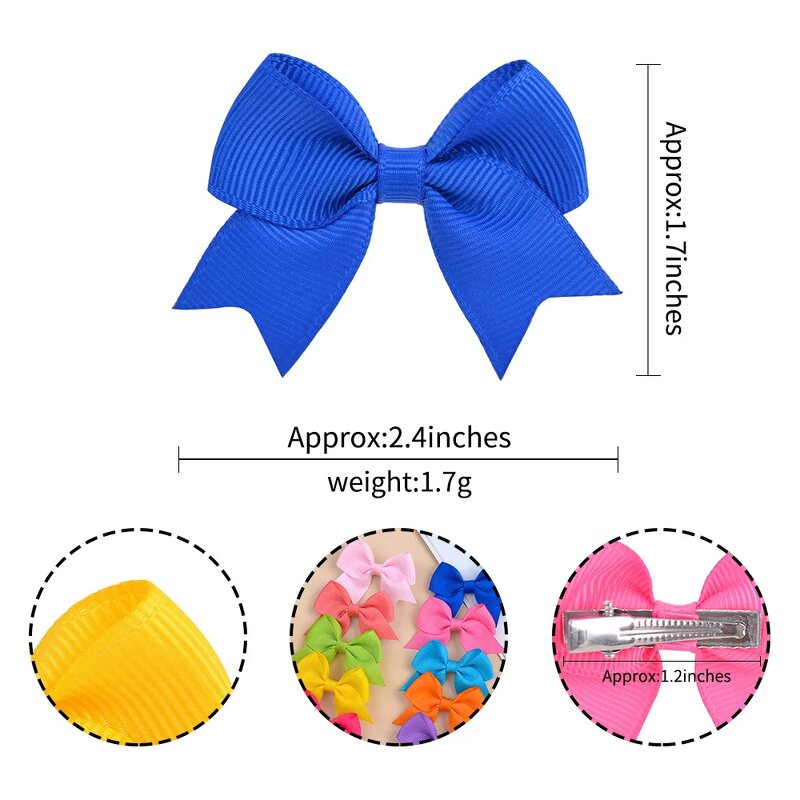 Hair Bows Factory - Grosgrain Ribbon Bow Clips Supplier