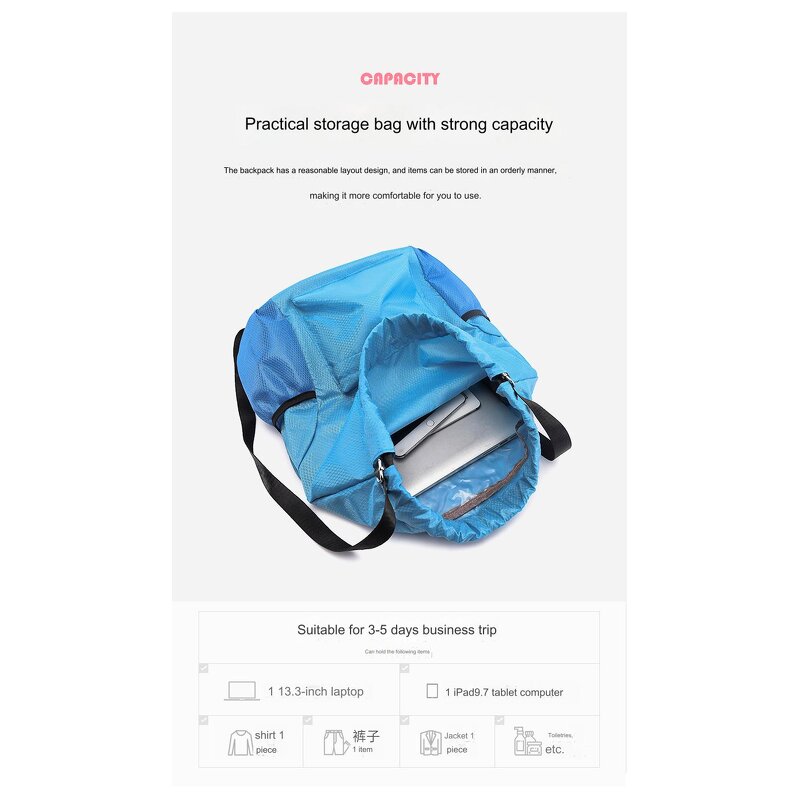 Drawstring Backpack Factory - Nylon Waterproof Travel Bag