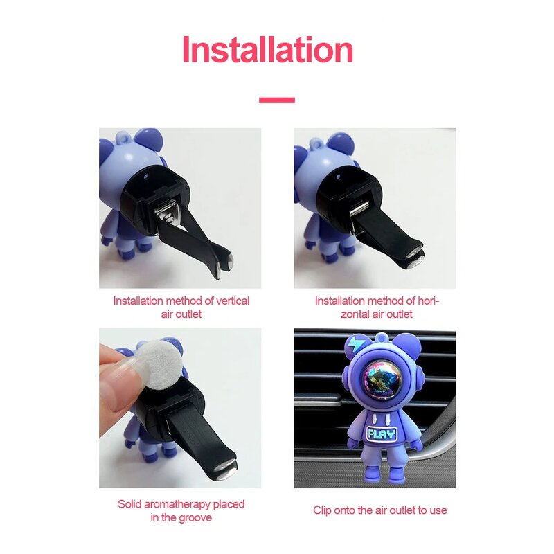Car Air Freshener Factory - Cute Vent Clip Decoration Supplier