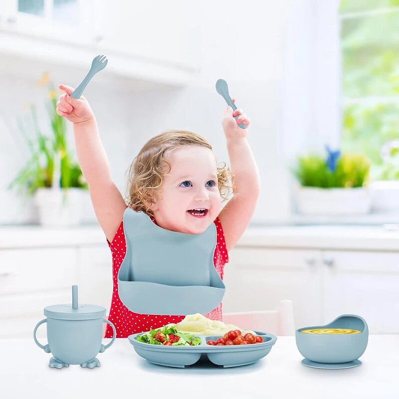 Baby Tableware Set Factory - OEM Silicone Feeding Utensils