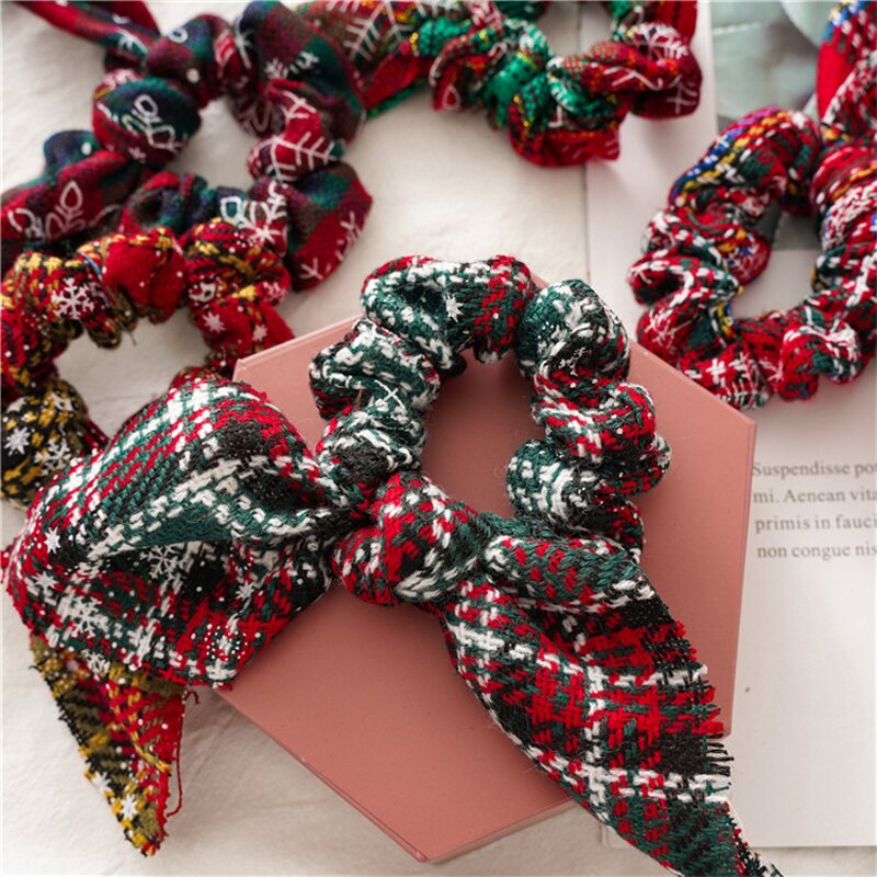 Christmas Hair Scrunchies Factory - Snowflake Bunny Hair Band