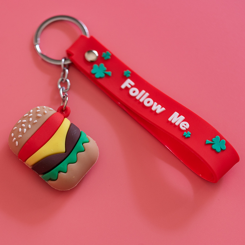 Keychain Factory - PVC Soft Rubber Cartoon Food Keyring