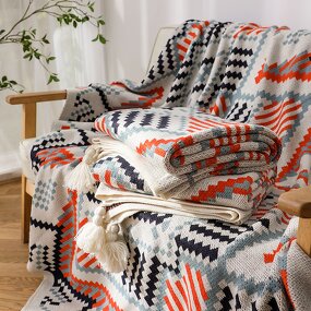 Blanket Factory - Bohemian Knitted Sofa Cover Blanket