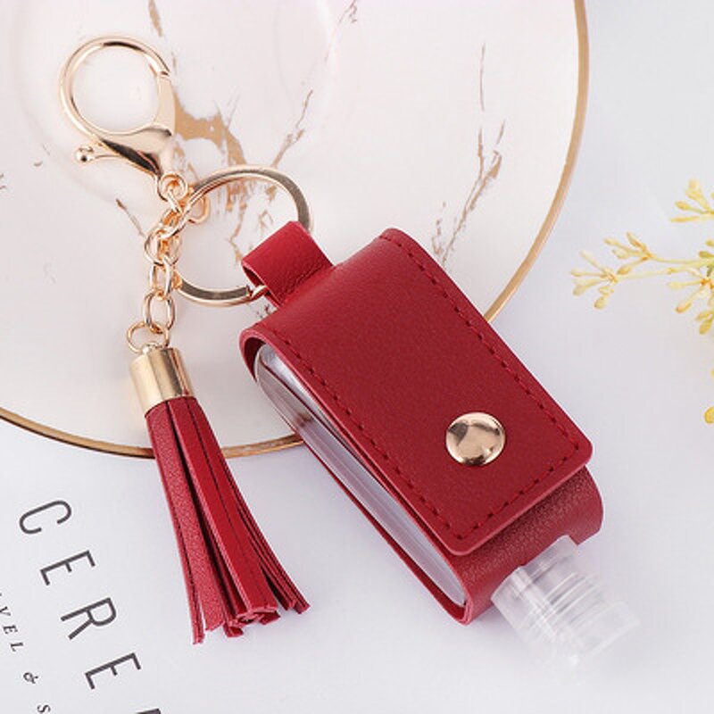 Soap Bottle Holder Factory - Leather Tassel Key Chain Case