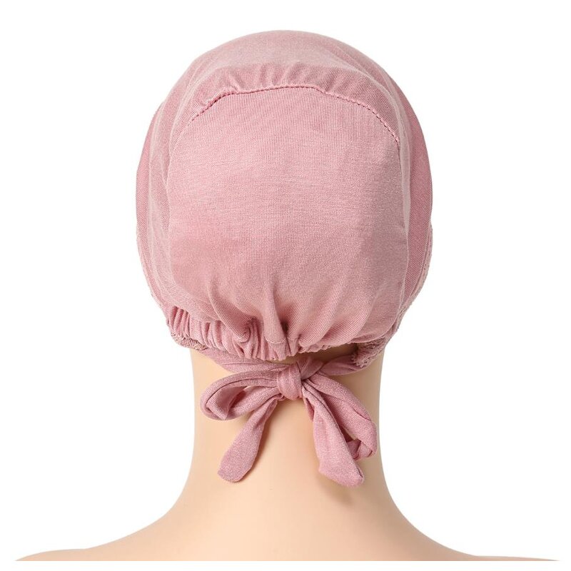 Head Wrap Factory - Lace Patchwork Stretch Scarf Hat