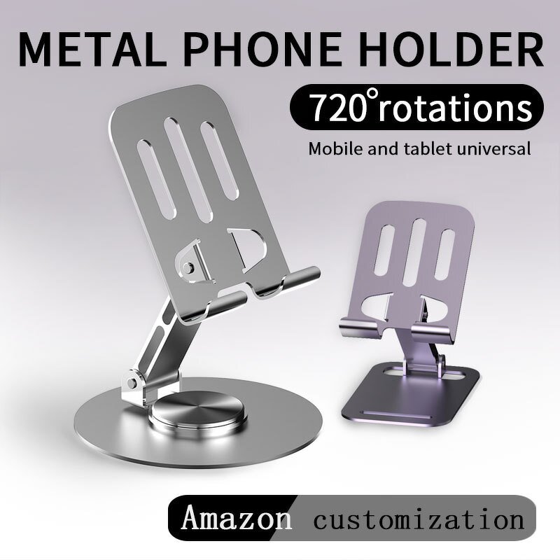 Phone Holder Factory - Full Metal Rotating Desktop Tablet Stand