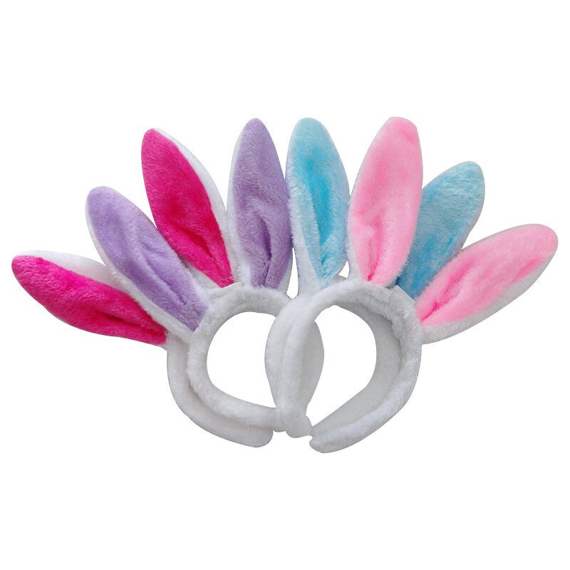 Bunny Ears Headband Factory - LED Glowing Plush Party Hair Hoop