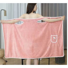 Bathrobe Towel Factory - Wearable Coral Velvet Bath Towel