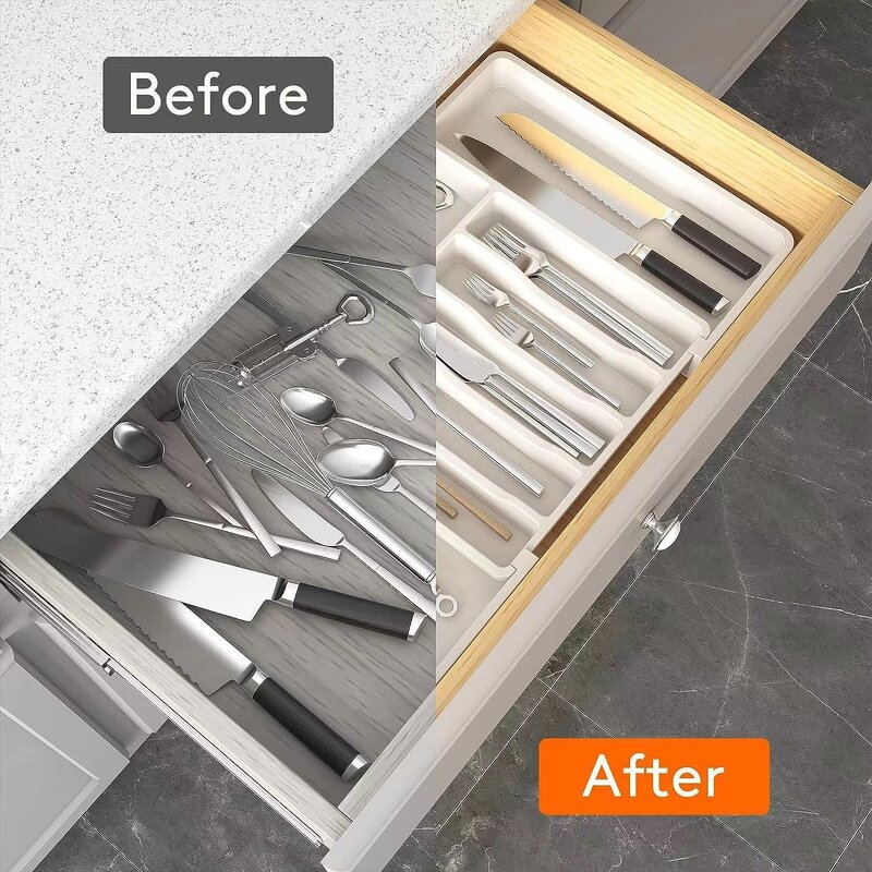 Drawer Organizer Factory - BPA Free Expandable Utensil Tray