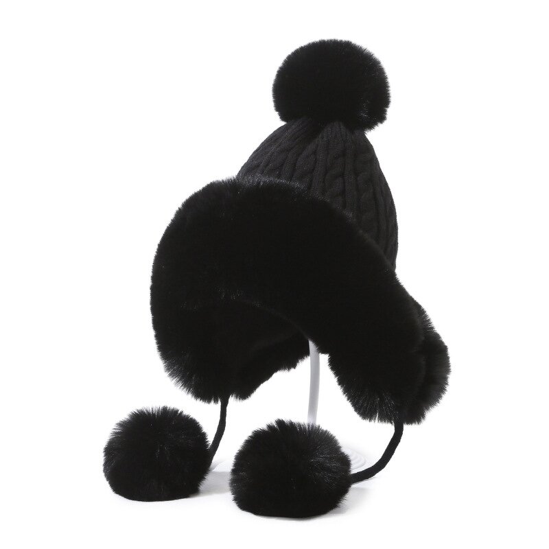 Trapper Hat Factory - Women Faux Fur Pompom Winter Hat