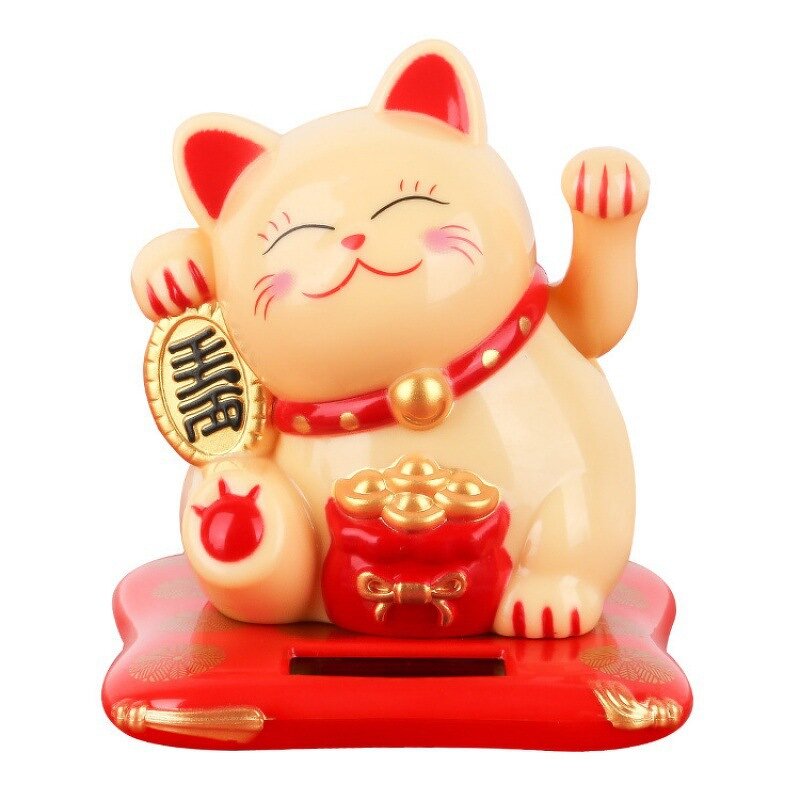 Solar Lucky Cat Factory - Waving Cat Home Office Decoration