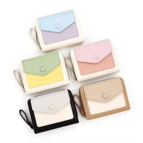 Women's Wallet Factory - Simple Sweet Two Fold Card Wallet