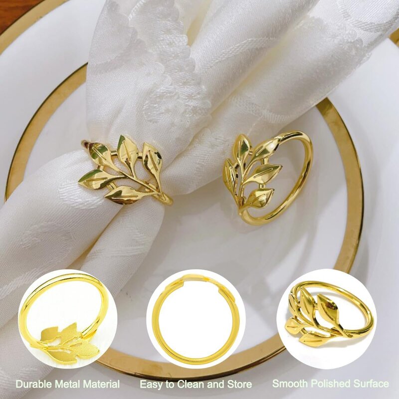 Napkin Rings Factory - Custom Gold Wedding Table Decor