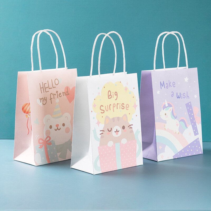 Paper Gift Bags Factory - Unicorn Candy Treat Party Favor Bags