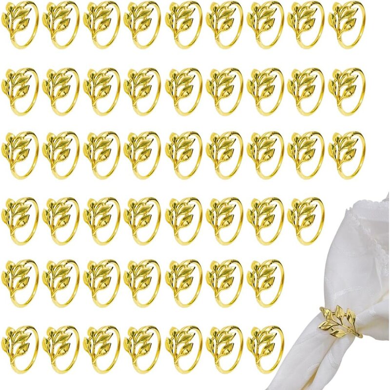 Napkin Rings Factory - Custom Gold Wedding Table Decor