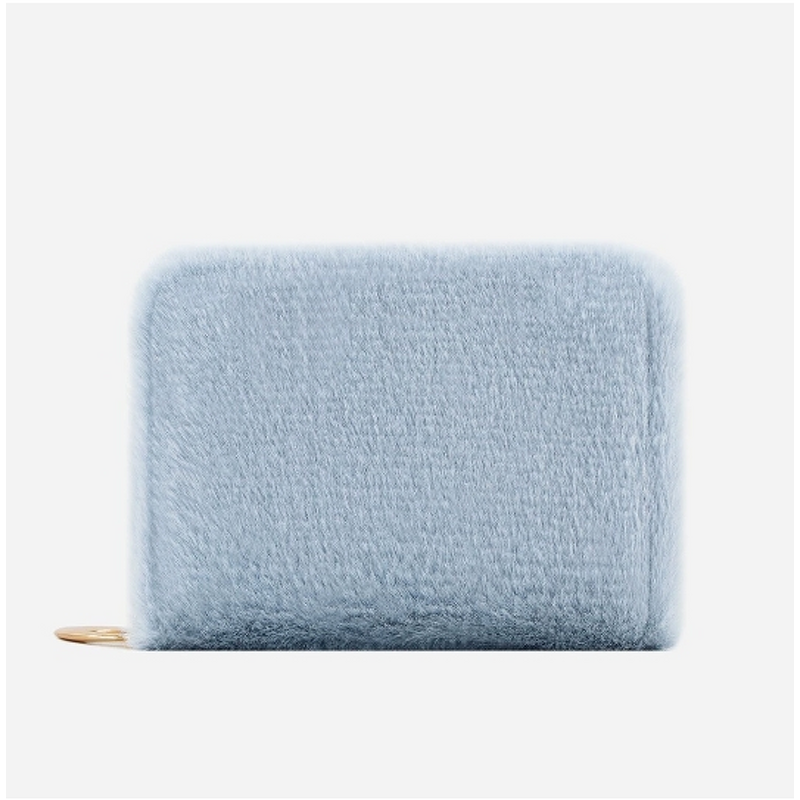 Coin Purse Factory - Solid Color Square Plush Card Case