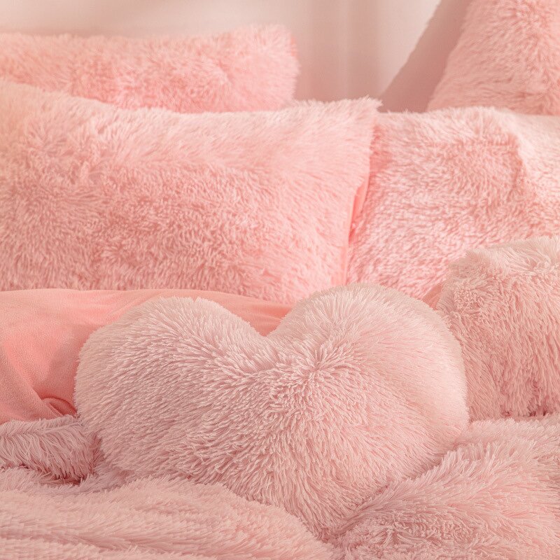 Duvet Cover Set Factory - Fluffy Faux Fur Microfiber Bedding