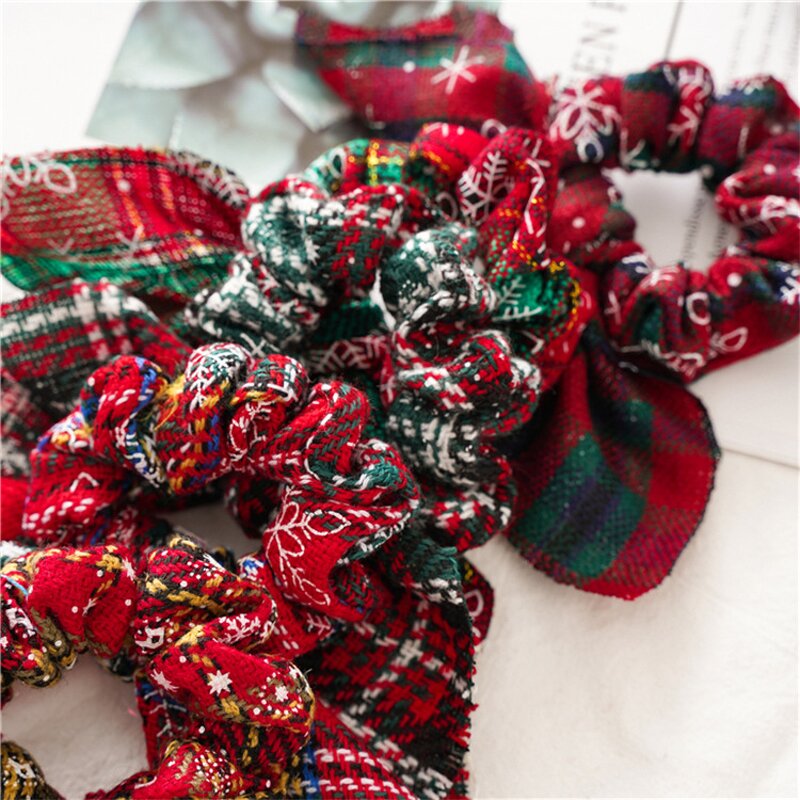 Christmas Hair Scrunchies Factory - Snowflake Bunny Hair Band